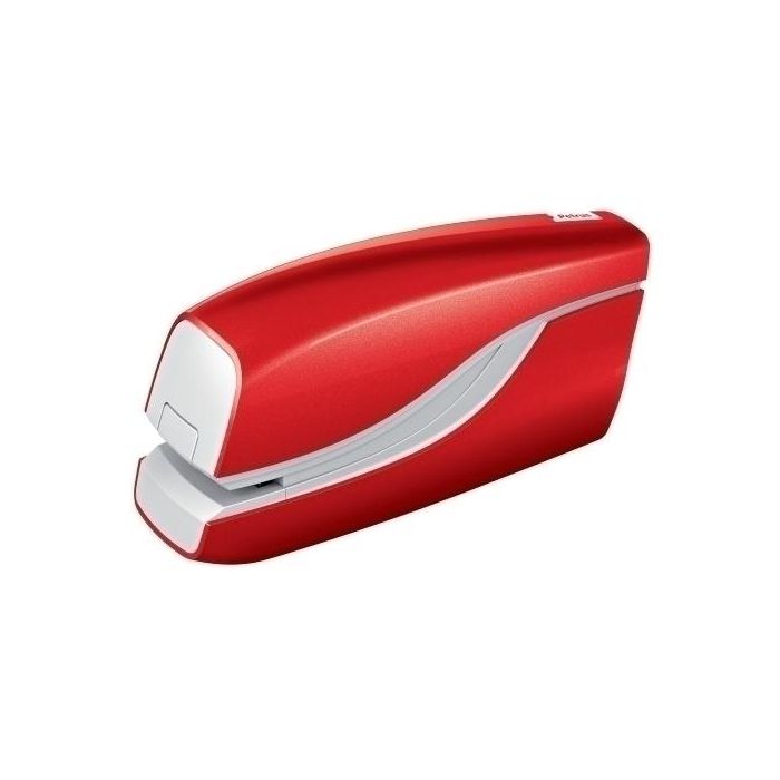 Petrus e-310 Grapadora Eléctrica Contactless Rojo Metalizado 12 Hojas Usa Grapas Nº 10 - Ideal Uso Frecuente