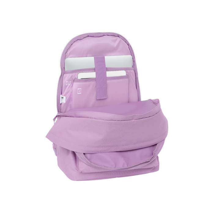 Safta Mochila Portátil 15,6" + USB Munich Básicos Lila 31x44x18 cm 4