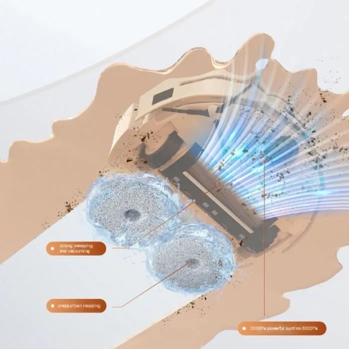 Eziclean Robot aspirador conectado con base de vaciado All In One Z15 Pro EZI1715888951976 10.000 Pa 1,5 L Blanco 5 Eziclean Robot aspirador conectado con base de vaciado All In One Z15 Pro EZI1715888951976 10.000 Pa 1,5 L Blanco 5