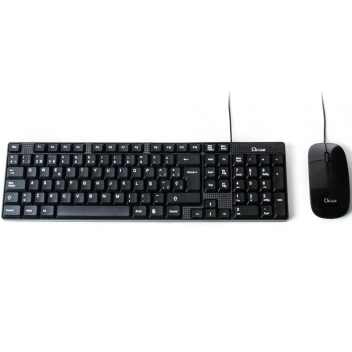 L-Link LL-KB-816-COMBO Kit Teclado USB Membrana Slim y Ratón Óptico 800 DPI Ambidiestro Color Negro L-Link LL-KB-816-COMBO Kit Teclado USB Membrana Slim y Ratón Óptico 800 DPI Ambidiestro Color Negro