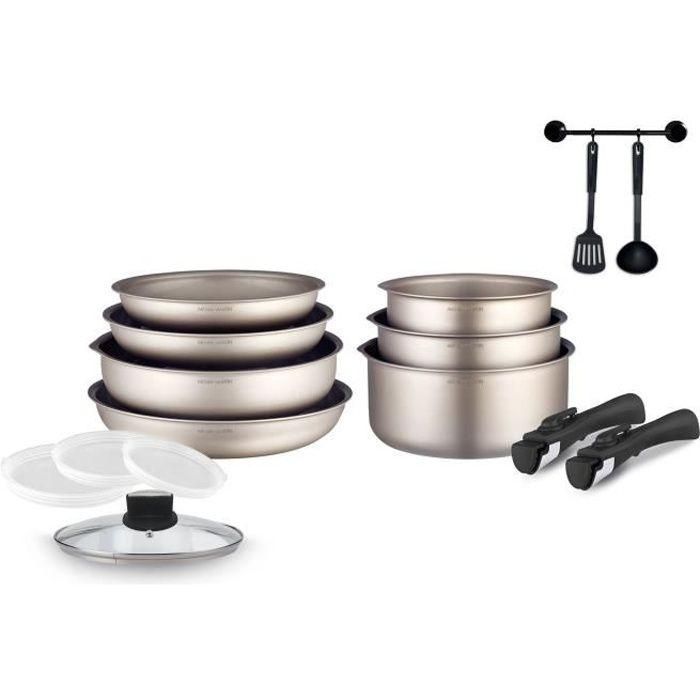 Arthur Martin AM133CH Batería de Cocción de 15 Piezas de Aluminio con Mango Extraíble, Compatible con Todas las Cocinas e Inducción 0 Arthur Martin AM133CH Batería de Cocción de 15 Piezas de Aluminio con Mango Extraíble, Compatible con Todas las Cocinas e Inducción 0
