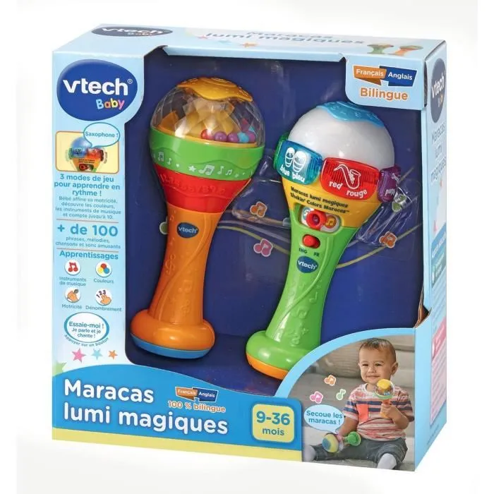 Vtech Baby Magic Lumi Maracas Juguete Musical para Bebés de 9 a 36 Meses 2