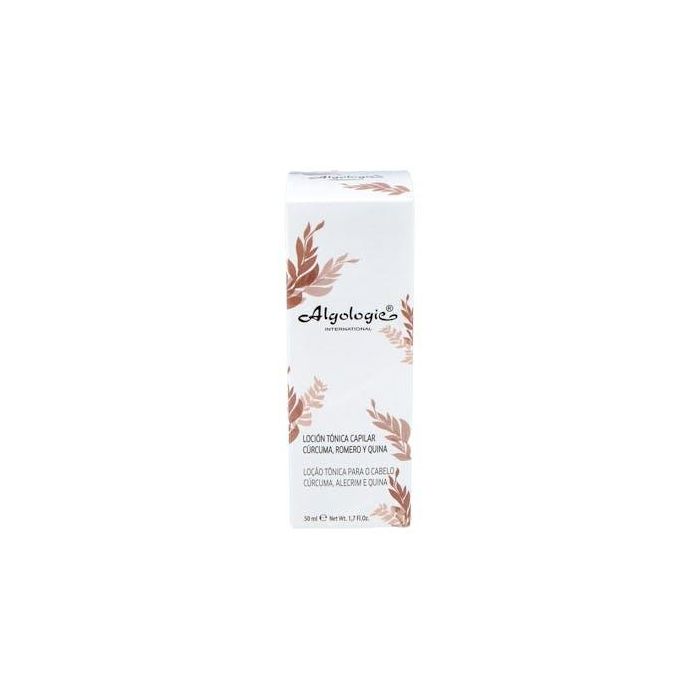 ALGOLOGIE Loción Tónica Capilar Anticaída con Cúrcuma, Romero y Quina 50ml para Cabello Frágil y Volumen