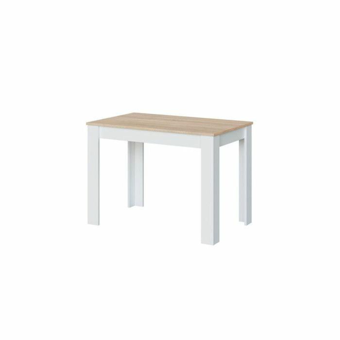 Loungitude AUC8423490267173 Mesa de comedor LILIAN L109 x P67cm - Diseño Blanco y Madera 3