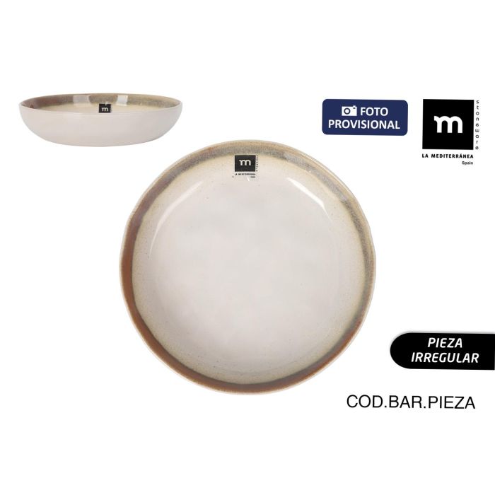 Plato Hondo Fustam 21 cm - Inde (18 Unidades) Plato Hondo Fustam 21 cm - Inde (18 Unidades)