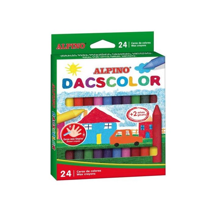 Dacs Ceras Dacscolor 80 mm Semiblandas No Manchan, Surtido en Estuche de 24 Unidades