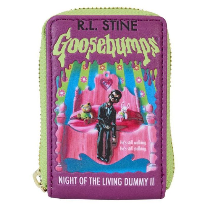 Loungefly Cartera Night of the Living Dummy Goosebumps Piel Vegana, Detalles en Relieve y Estampados