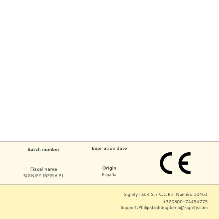 Bombilla esferica led e14 4,3w 470lm 2700k luz calida ø4,5x8,2cm philips 3