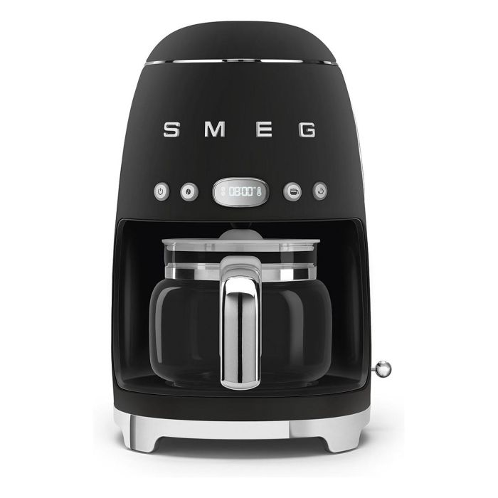 Smeg DCF02BLMEU Cafetera de filtro estilo años 50, Negro, 1.4L, 10 tazas, 1050W Smeg DCF02BLMEU Cafetera de filtro estilo años 50, Negro, 1.4L, 10 tazas, 1050W