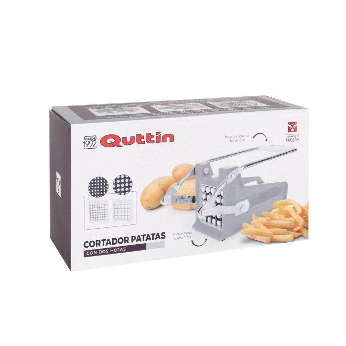 Quttin Cortador de Patatas con 2 Hojas, Ancho 9.7 cm, Alto 10.1 cm, Largo 23 cm 4