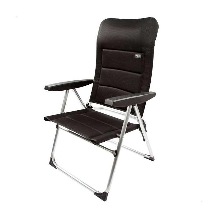 Silla de playa aluminio plegable acolchado deluxe multiposiciones 49x59x105cm Silla de playa aluminio plegable acolchado deluxe multiposiciones 49x59x105cm