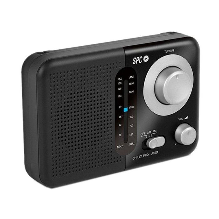 SPC Radio Portátil Valdi Negra AM/FM 4590N