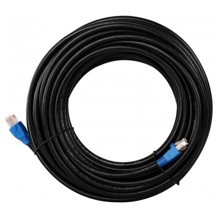 Goobay CAT 6 Outdoor Patch Cable, U/UTP, black 1 Goobay CAT 6 Outdoor Patch Cable, U/UTP, black 1