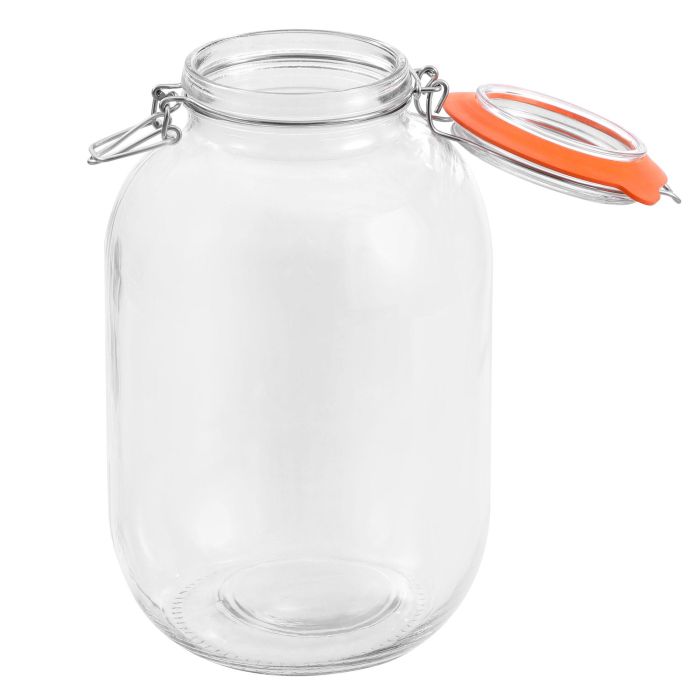 Tarro Hermético de Vidrio Clip 4200 ml - La Mediterranea (4 Unidades) 11 Tarro Hermético de Vidrio Clip 4200 ml - La Mediterranea (4 Unidades) 11