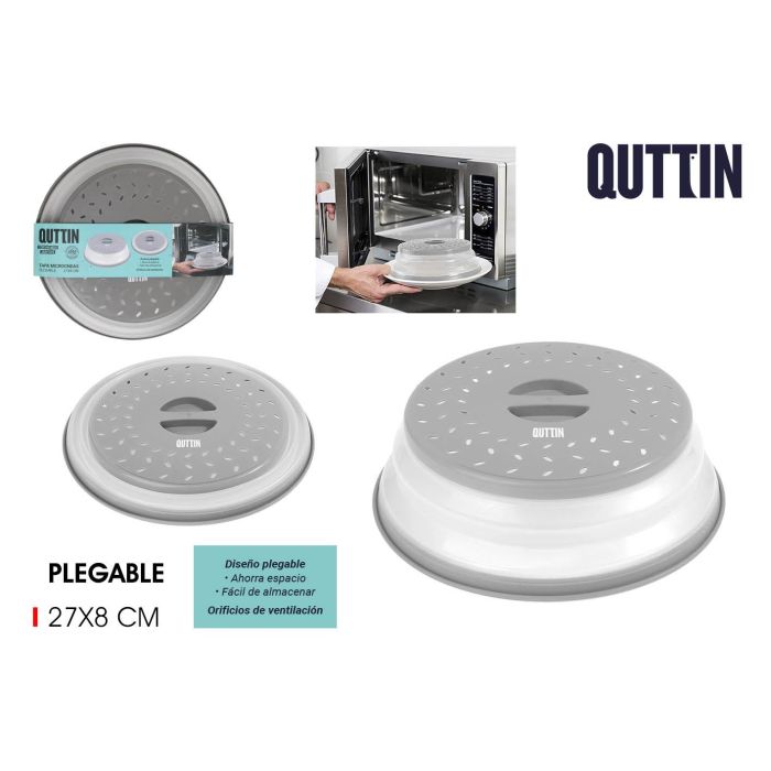 Tapa Plegable para Microondas Quttin 27x8 cm (24 Unidades) Tapa Plegable para Microondas Quttin 27x8 cm (24 Unidades)