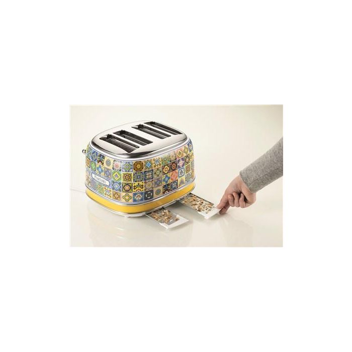Ariete Tostador 4 Ranuras Positano con 6 Niveles de Tueste y Bandeja Recogemigas Extraíble 4 Ariete Tostador 4 Ranuras Positano con 6 Niveles de Tueste y Bandeja Recogemigas Extraíble 4