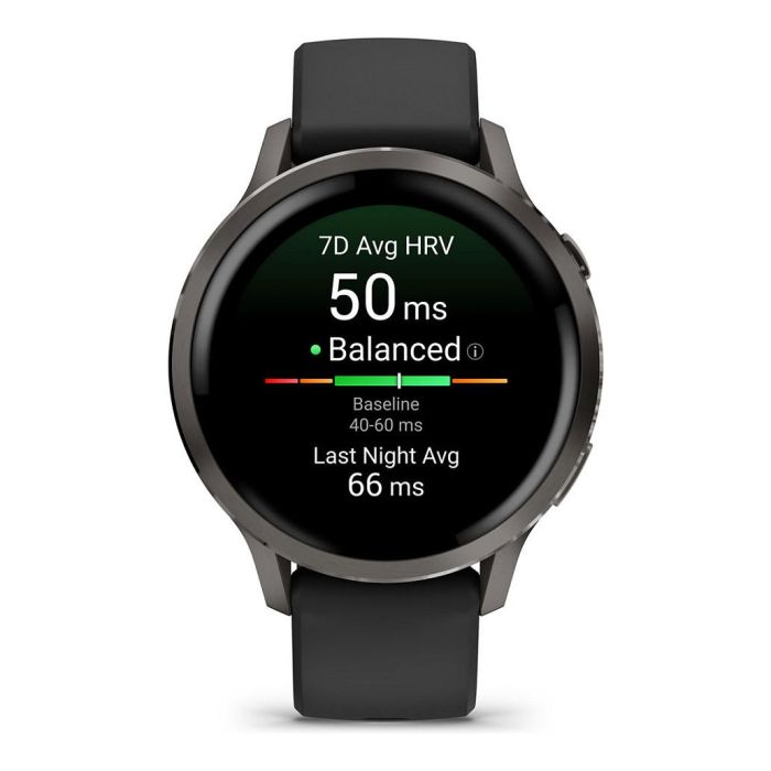 Garmin Venu 4 41mm Reloj Inteligente con Correa de Silicona Negra