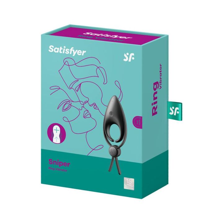 SATISFYER Ring Vibrador Negro SATISFYER Ring Vibrador Negro