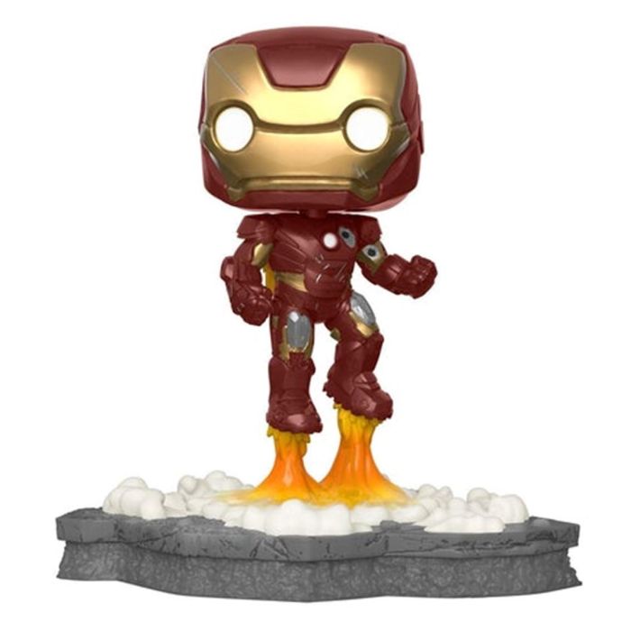 Funko Pop Deluxe Marvel Los Vengadores Assemble Iron Man Figura Vinilo 15cm 1