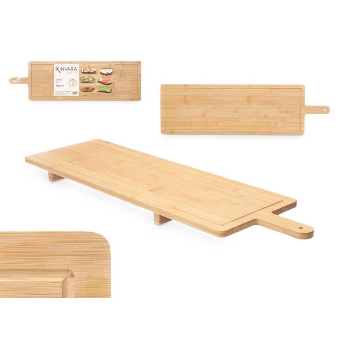 Tabla de Bambú XXL 88x26 cm Kinvara - Natural (6 Unidades) Tabla de Bambú XXL 88x26 cm Kinvara - Natural (6 Unidades)