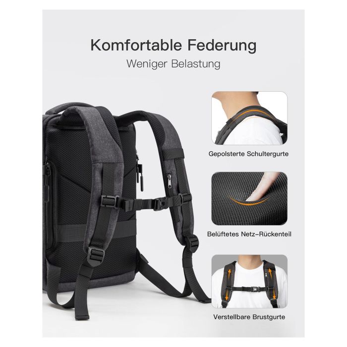 inateck Notebook-Rucksack 14" BP03006-14 black 6 inateck Notebook-Rucksack 14" BP03006-14 black 6