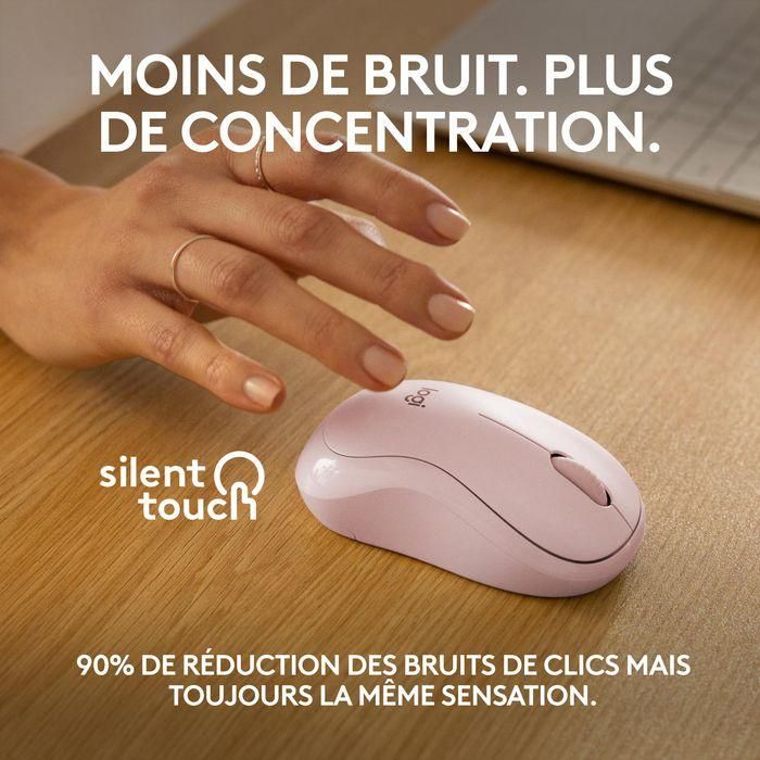 Logitech M240 Ratón Bluetooth Silencioso, 90% Menos Ruido de Clic, 18 Meses Autonomía de Batería, Diseño Ambidextro y Compacto para Viaje 11