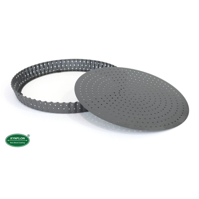 Molde para tarta desmontable perforado 28x2.5 cm Quttin (12 Unidades) 12