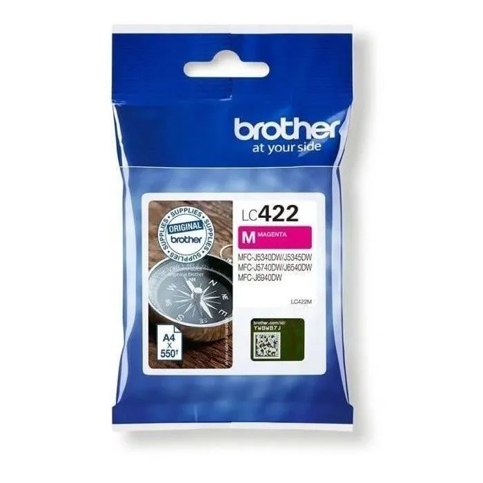 Brother Cartucho de Tinta LC422M Magenta Original para Impresora 2