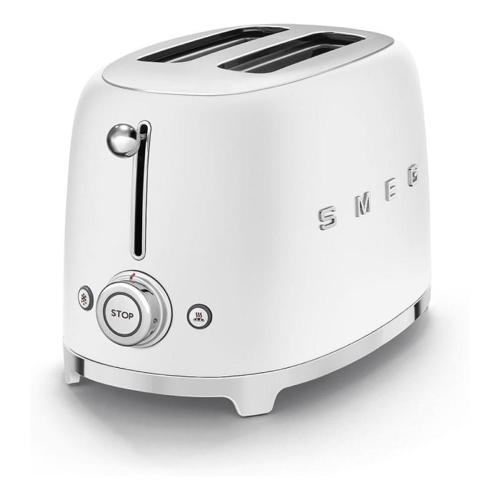 Smeg Tostadora 2X2 Estilo Años 50 Blanco Mate TSF01WHMEU 2