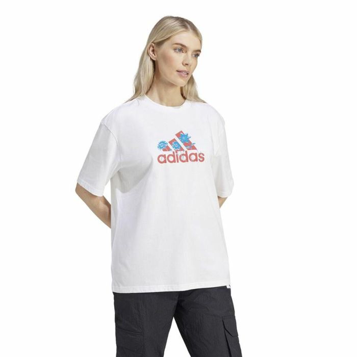 Camiseta de Manga Corta Mujer Adidas Flower Badge of Sports Gt