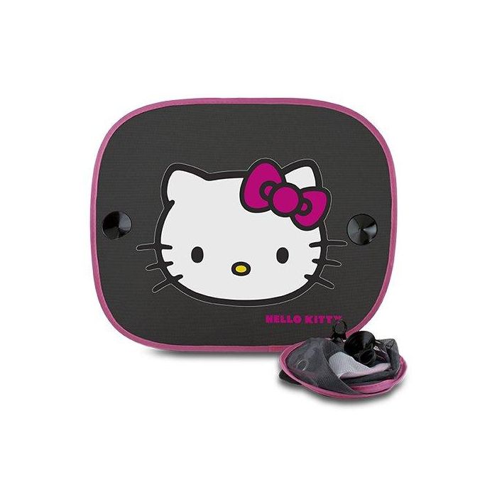 Hello Kitty Cs10 KIT3014 Cortinillas Universales Coche Juego 2 Unidades 38x44 cm Protección Solar Rayos UV Calor