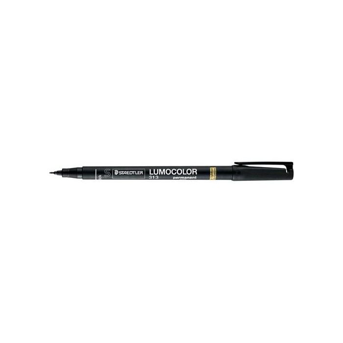 Staedtler Rotulador Lumocolor Retroproyección 313-9 Permanente Negro Punta Super Fina 0.4 mm Para Transparencias y Superficies