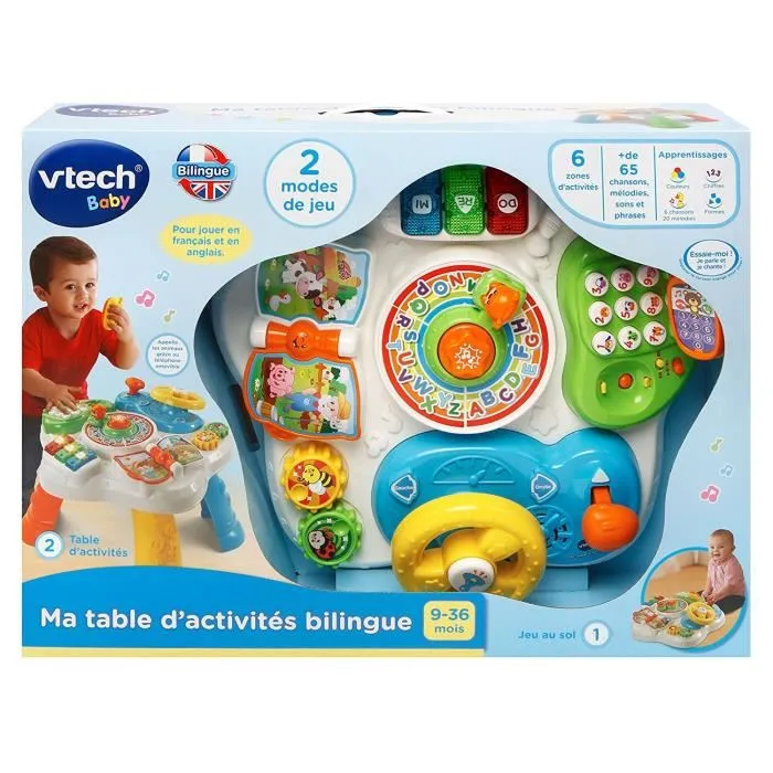 Vtech Mi Mesa de Actividades Bilingüe 2 en 1 Francés/Inglés Multicolor 3 Vtech Mi Mesa de Actividades Bilingüe 2 en 1 Francés/Inglés Multicolor 3