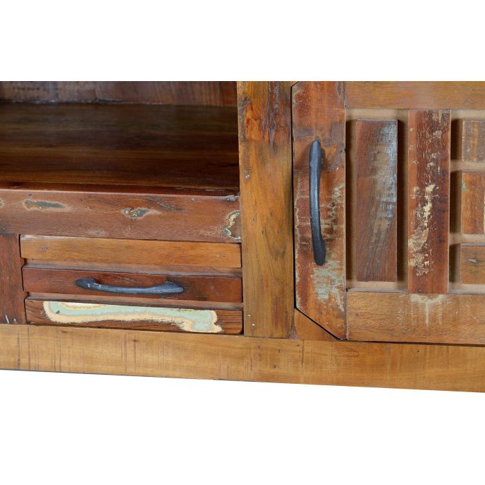 Giner Y Colomer Mueble TV 2 Puertas 2 Cajones Madera Reciclada Multicolor 4