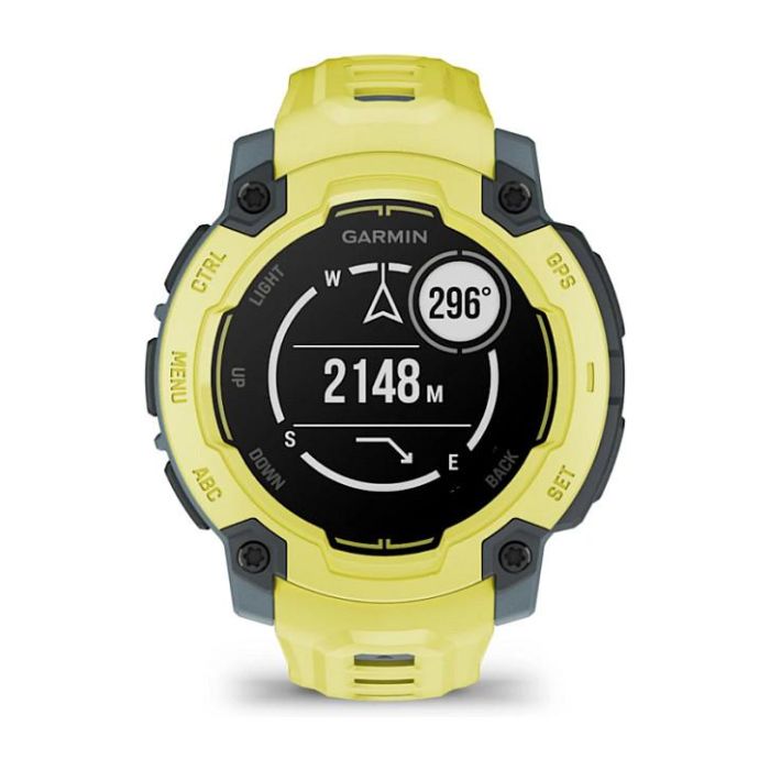 Garmin Instinct E Reloj Inteligente Deportivo GPS, 45 mm, Pantalla MIP 0.9", 16 Días Batería, 10 ATM, Twilight/Electric Lime, Seguimiento Actividad y Frecuencia Cardíaca