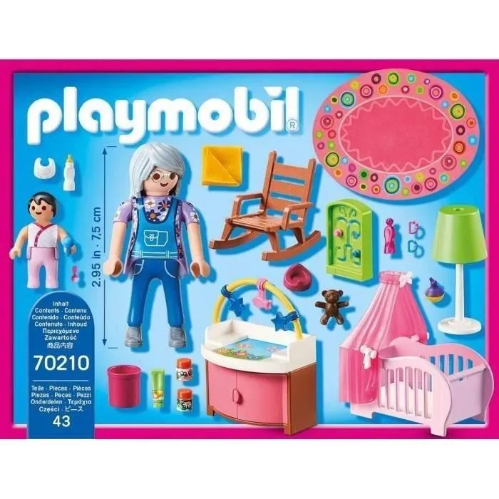 Playmobil 70210 Vivero con Cuna, Cambiador y Accesorios 2