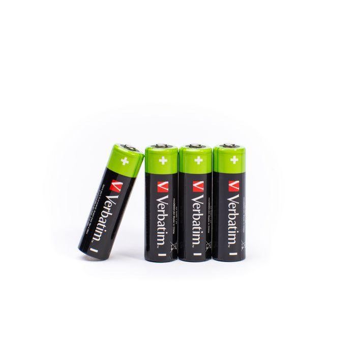 Verbatim Pilas Alcalinas Recargables Aa - Hr06 - Pack 4 Unidades Sustituye 49941 4