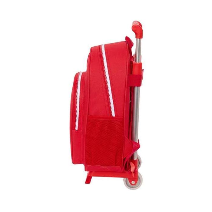 Mochila Escolar con Ruedas Sevilla Fútbol Club Rojo 28 x 34 x 10 cm 2