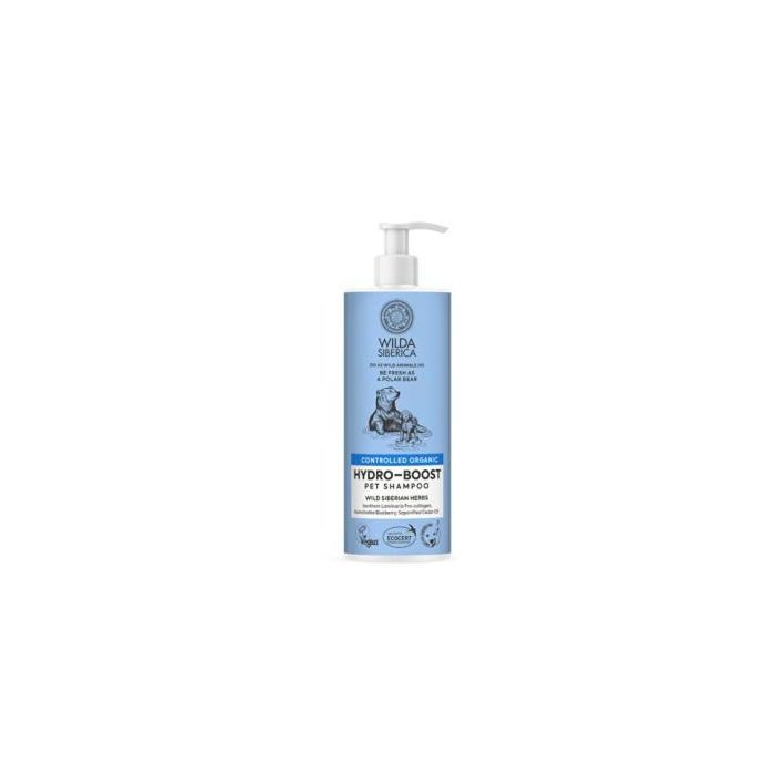Wilda Veterinaria Champú Hydro-Boost para Mascotas Pelo Seco con Laminaria Nórdica 6 x 400 ml