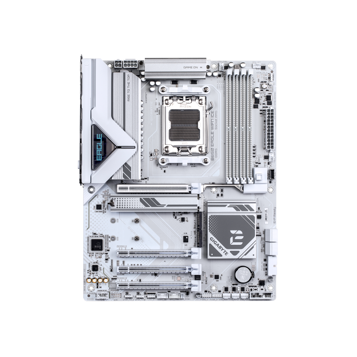 Gigabyte B850 EAGLE WIFI7 ICE Placa Base para AMD Ryzen Serie 9000, Wi-Fi 7, DDR5 8200 MHz (O.C.), M.2 PCIe 5.0, ATX
