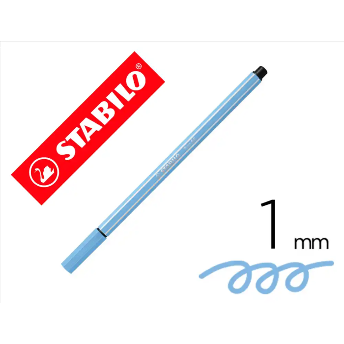 Stabilo Rotulador Pen 68 Acuarelable Azul Claro Punta Gruesa 1mm 0 Stabilo Rotulador Pen 68 Acuarelable Azul Claro Punta Gruesa 1mm 0