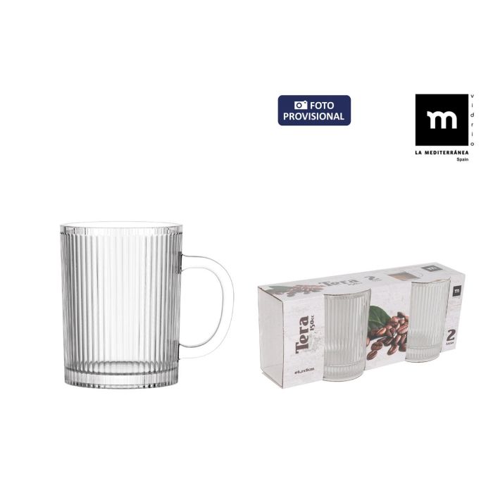 La Mediterranea Set 2 Mugs "Tera" de 150 ml (24 Cajas)