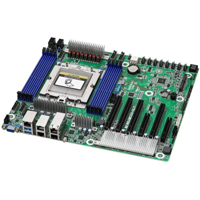 ASRock BERGAMOD8-2L2T Mainboard Socket SP5 para AMD EPYC 9004, CEB, DDR5-SDRAM, 8 ranuras, 10G Ethernet 1