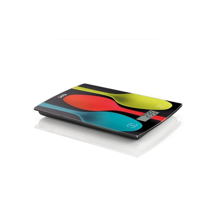 Laica Báscula de Cocina Digital KS1035, Balanza Electrónica 5Kg, Cristal Templado 4mm, Diseño Italiano