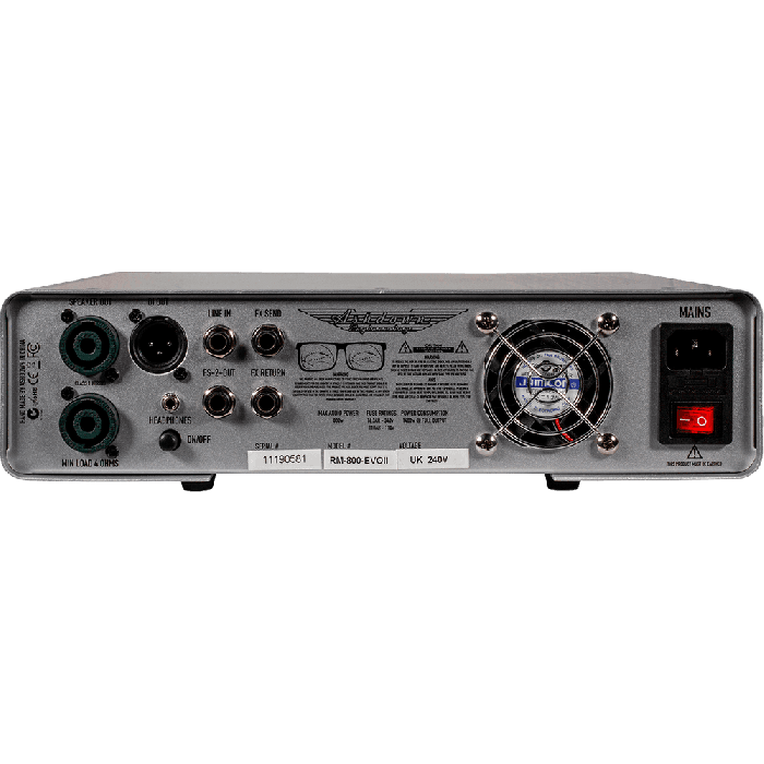 Amplificador Bajo Cabezal De Transistor Ashdown Rm Evo Ii - 800W 3