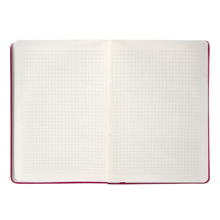 Cuaderno Con Gomilla Antartik Notes Tapa Dura A5 Hojas Cuadricula Burdeos 100 Hojas 80 gr Fsc 7