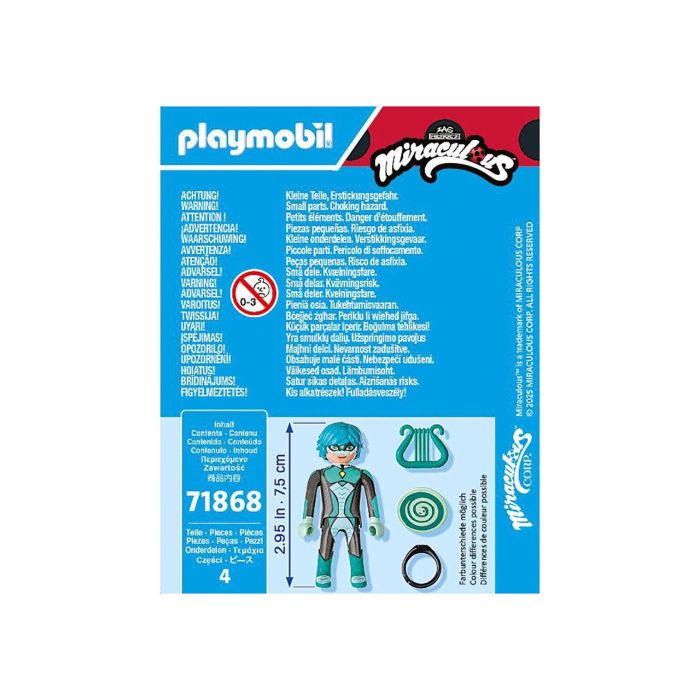Playmobil 71868 Miraculous Viperion Figura de Acción Luka Couffiane con Arpa y Escudo 4 Playmobil 71868 Miraculous Viperion Figura de Acción Luka Couffiane con Arpa y Escudo 4