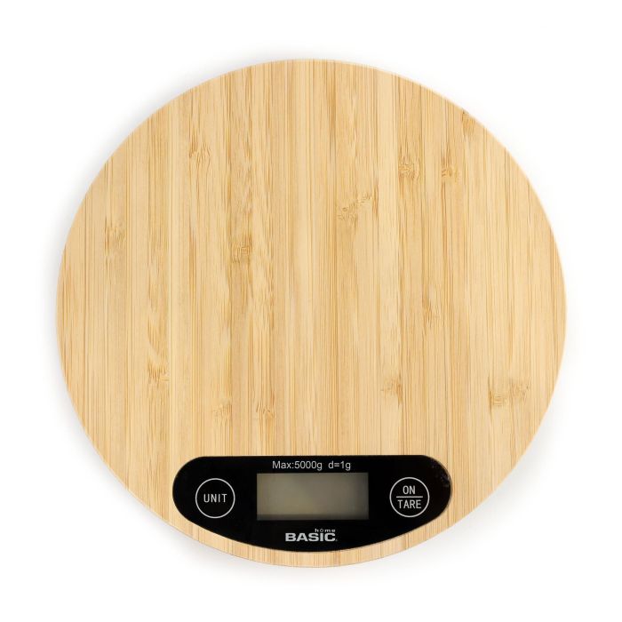 Inde Báscula Cocina Digital Redonda Bambú 5Kg Basic Home 7 Inde Báscula Cocina Digital Redonda Bambú 5Kg Basic Home 7