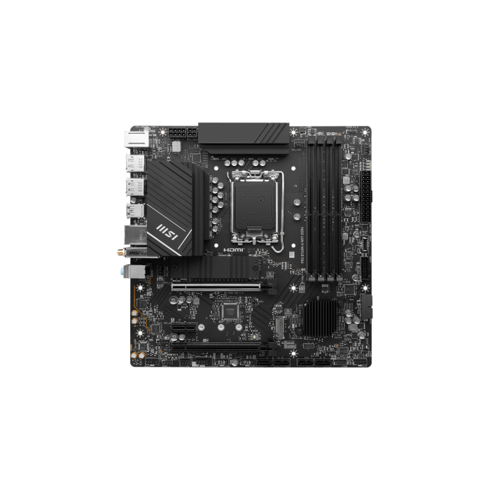MSI PRO B760M-A WiFi DDR4 Placa Base Intel B760 LGA 1700 Micro-ATX Wi-Fi 6E 1