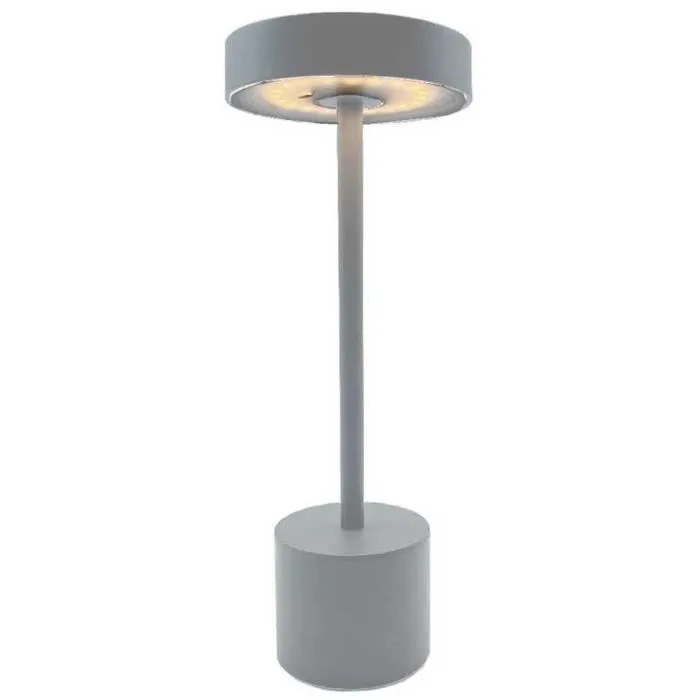 Lumisky ROBY GREY Lámpara de Mesa Inalámbrica H30 cm Aluminium Touch Gris Claro LED 0 Lumisky ROBY GREY Lámpara de Mesa Inalámbrica H30 cm Aluminium Touch Gris Claro LED 0